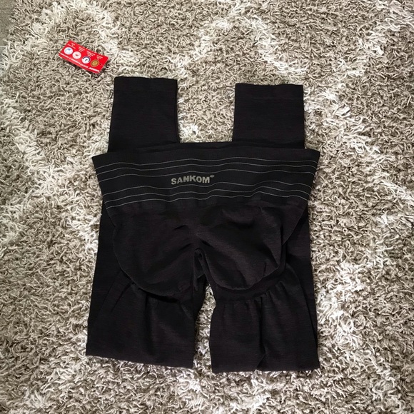 Sankom Women's Compression Slimming Posture Shaper Leggings BlackSize XXL - Picture 4 of 14